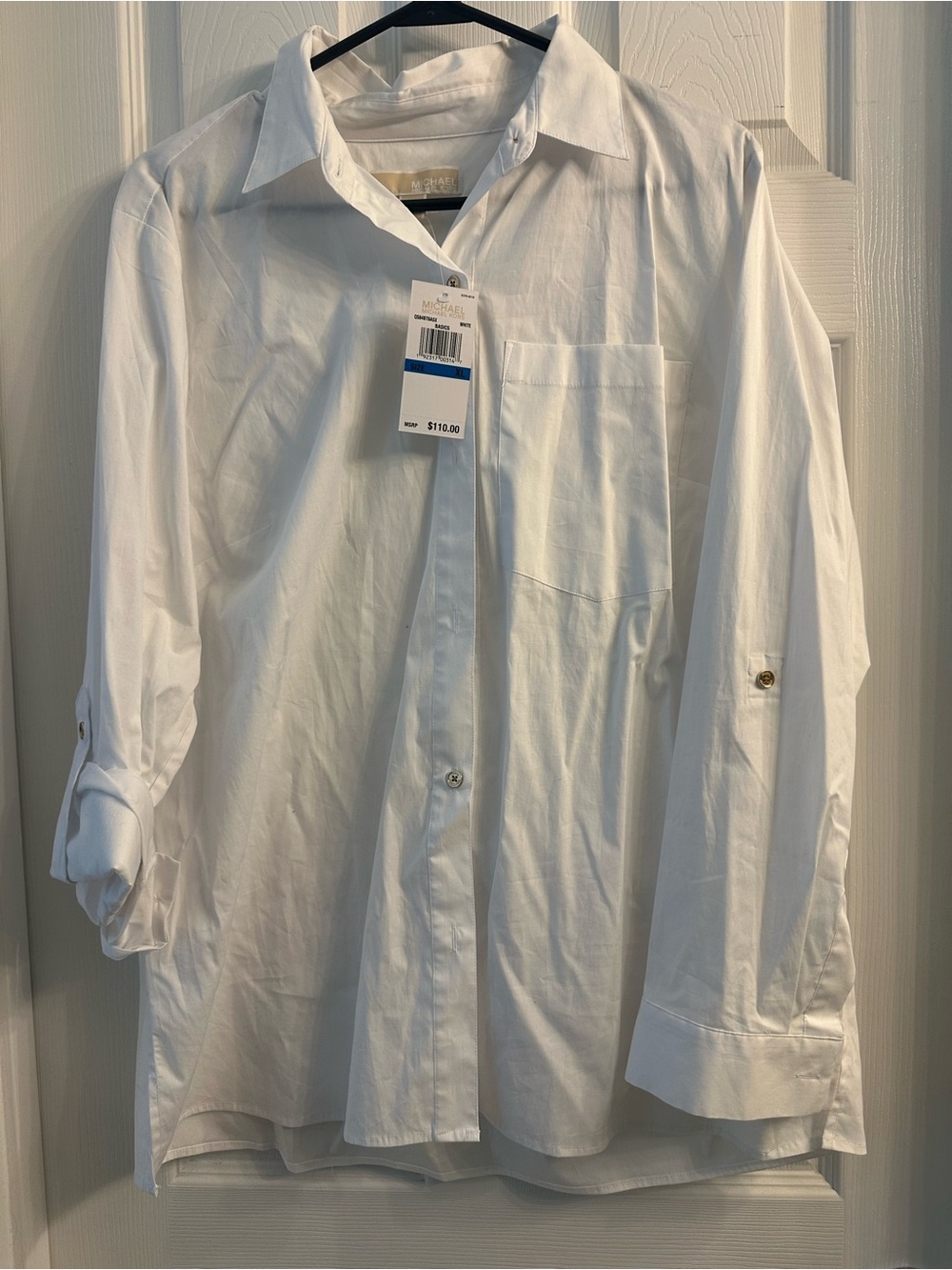 Michael Kors White Button-Down Women's Shirt
